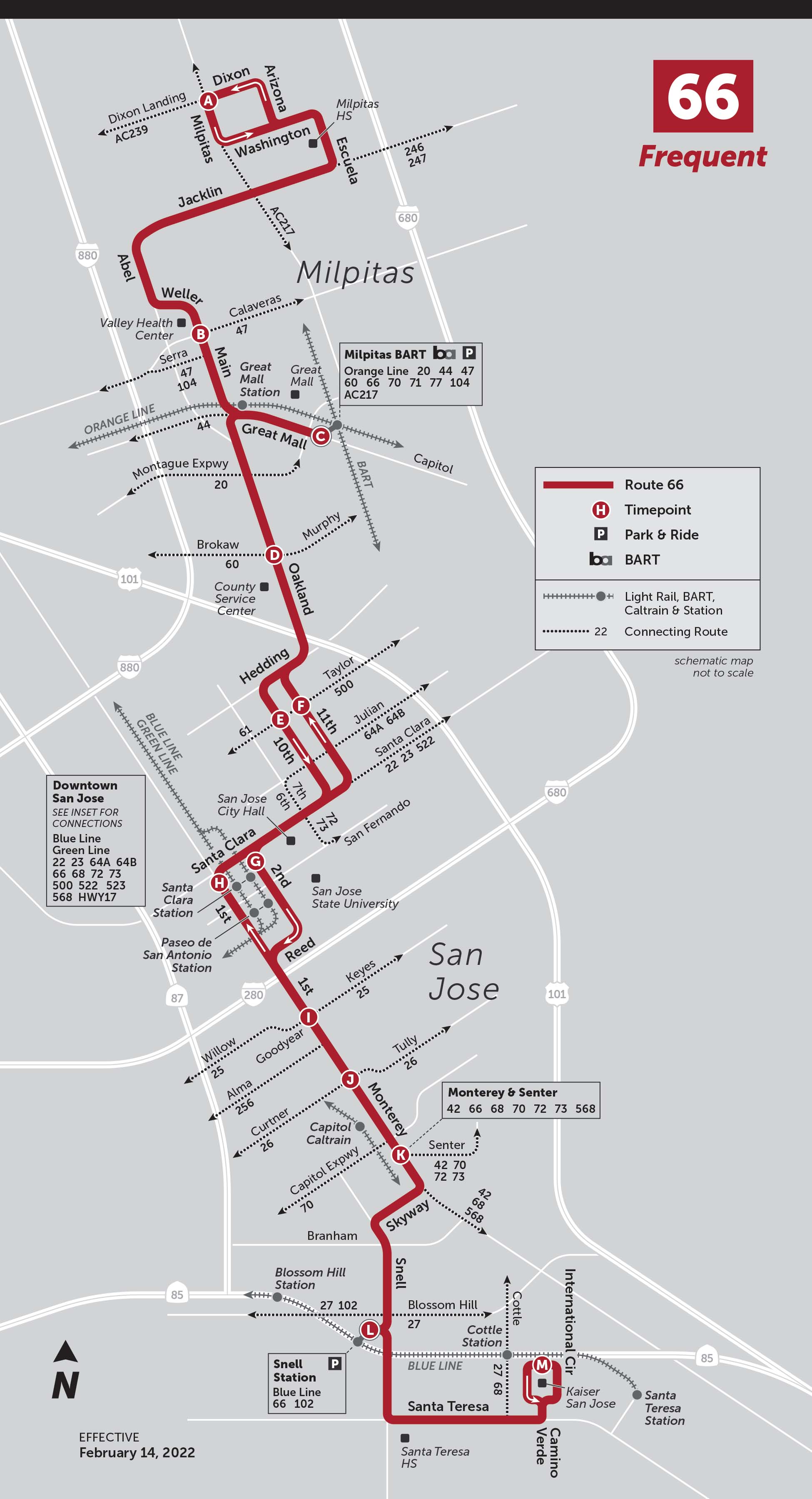 North Milpitas - Kaiser San Jose | VTA