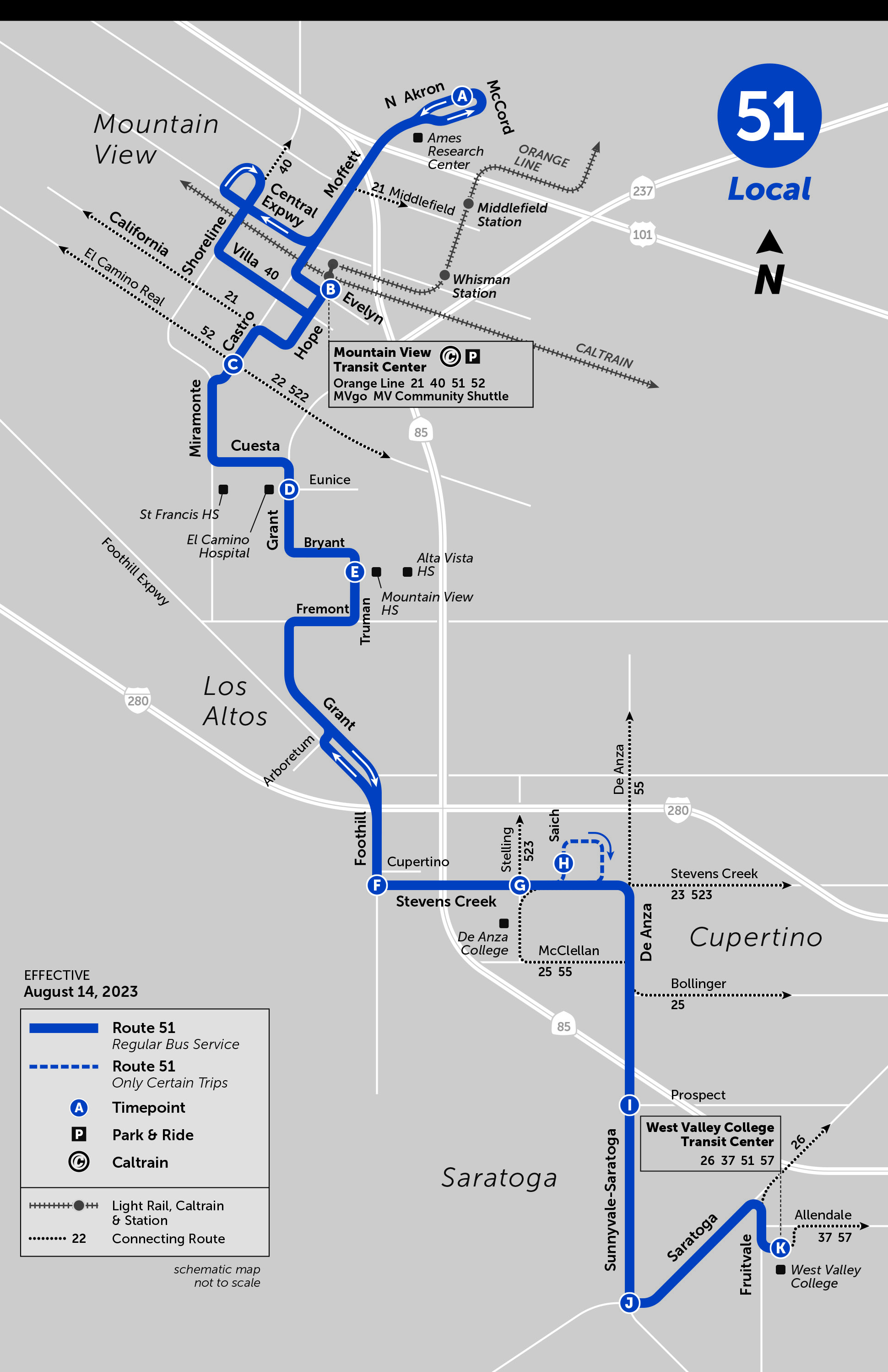 Moffett Field - West Valley Coll | VTA