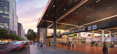 rendering of downtown San Jose BART station