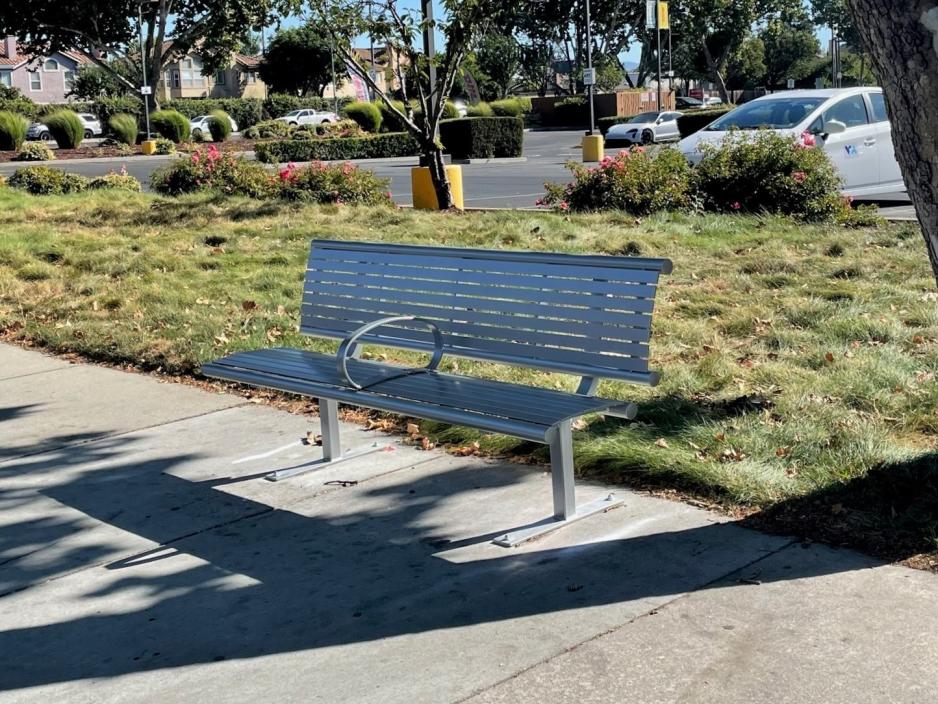 bus stop bench