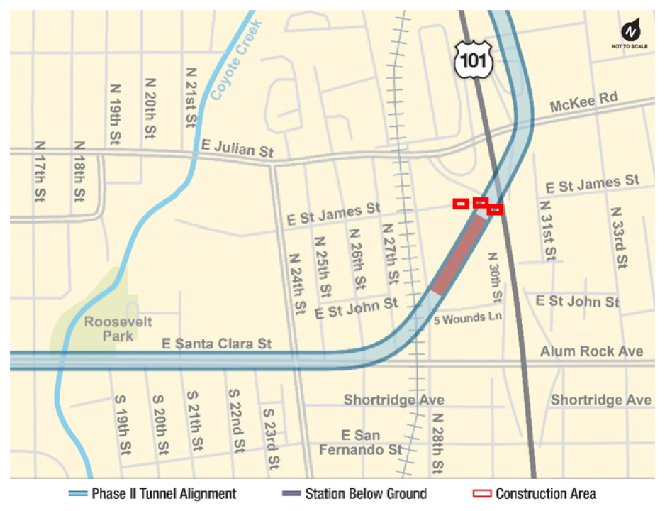 Notice of Geophysics Work along N 30th St/E St James St 5/20/24 - 5/27/24