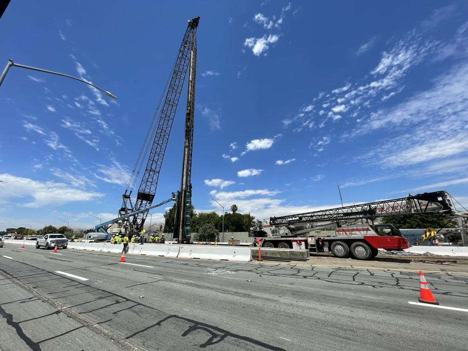 A Crane on Capitol Expressway